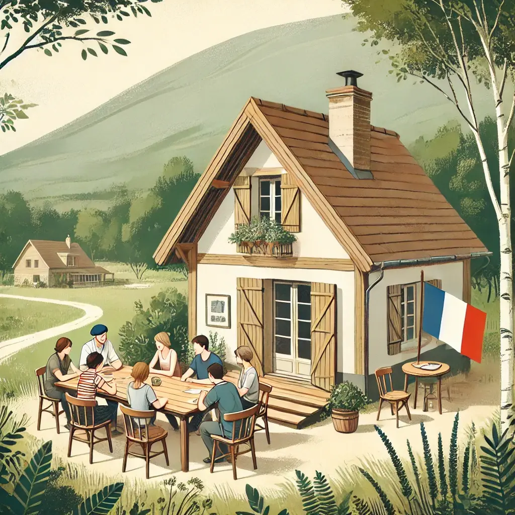 Formation de français en immersion dans la campagne française